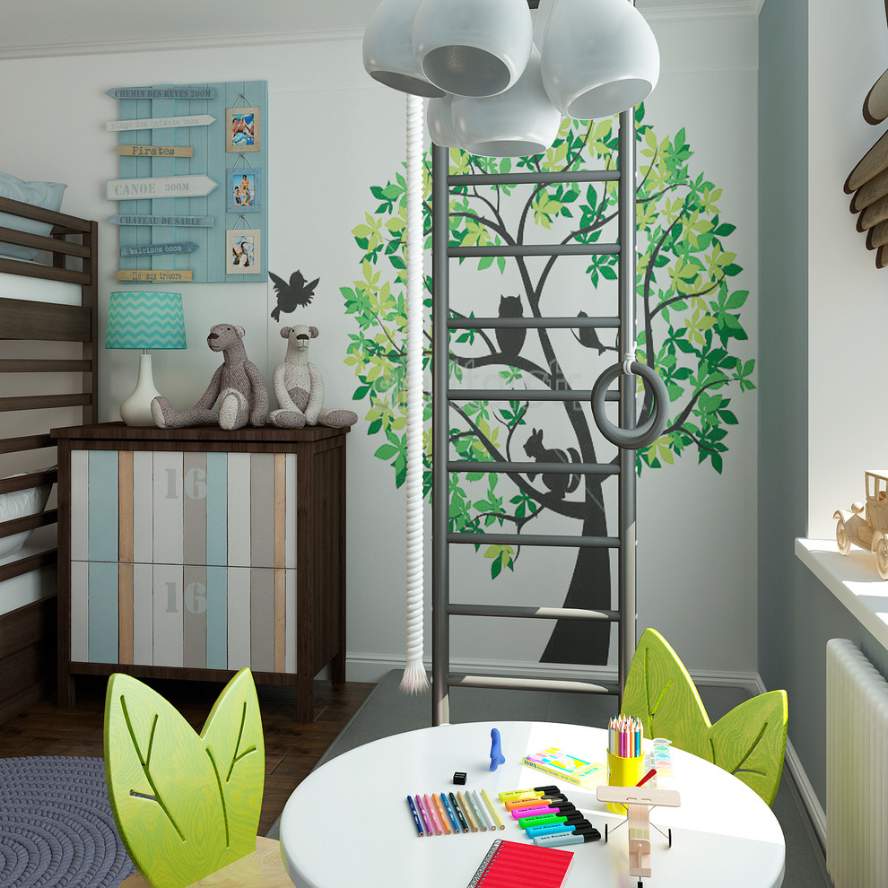 Обложка проекта: Детская комната для двух детей в г. Москва, метро проспект Вернадского