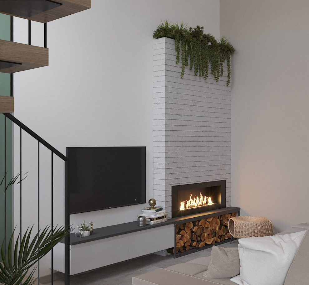 Дизайн-проект двухуровневой квартиры, площадью 98,6 м2 в г. Томск, Северный парк