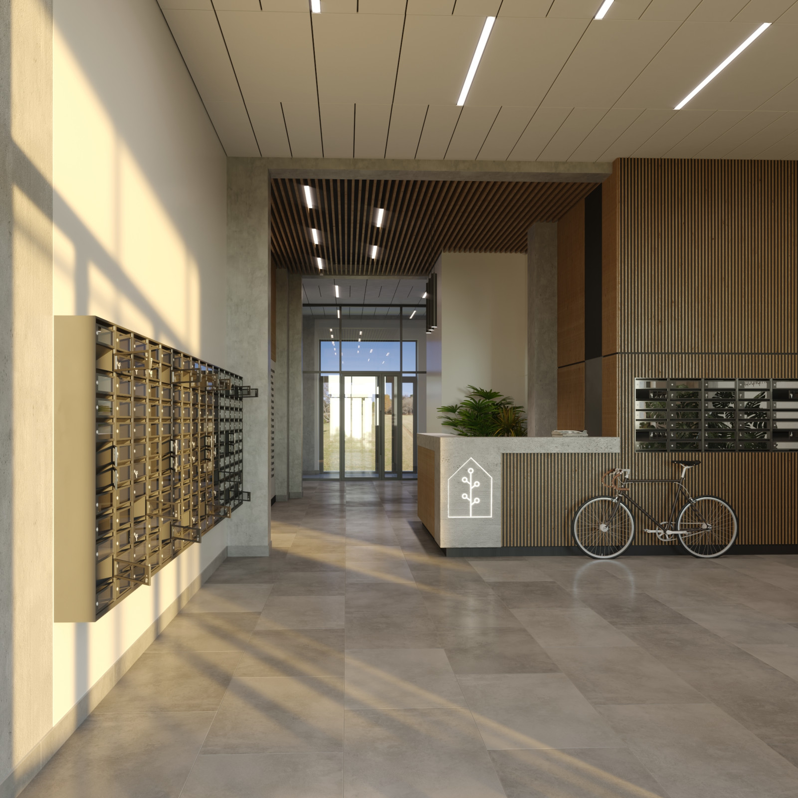 Интерьер входной группы в ЖК Бизнес-класса