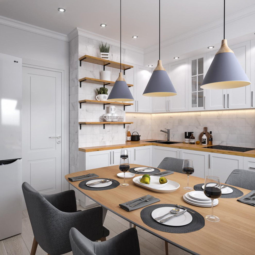 Обложка проекта: Трехкомнатная квартира в скандинавском стиле