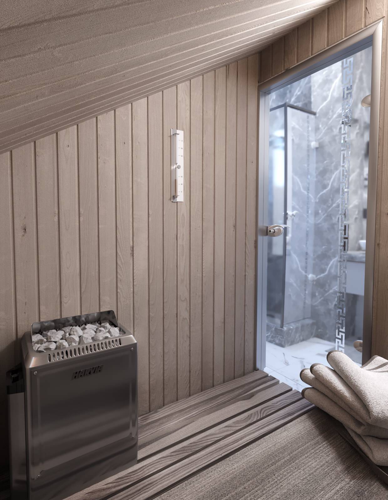 Обложка проекта: Гостиная—кухня и санузел в частном доме