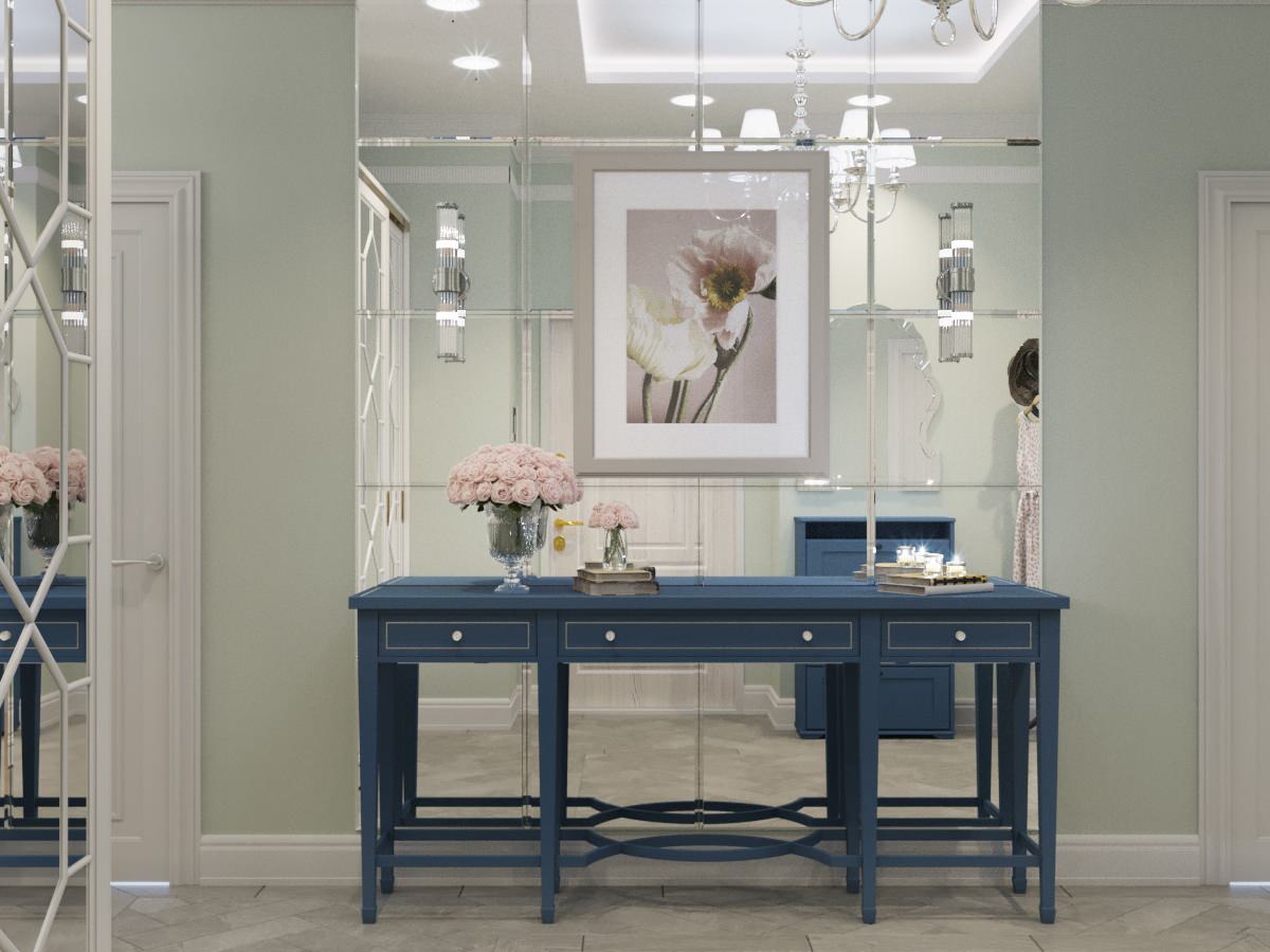 Легкий интерьер с элементами ар-деко