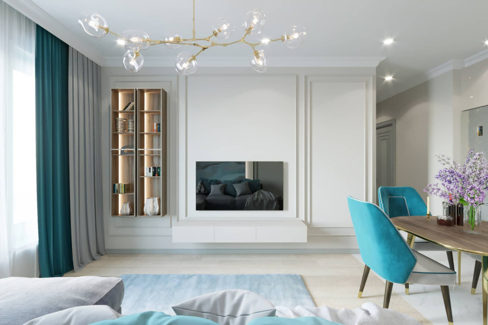 Дизайн и ремонт квартиры в ЖК «Грин Парк» — Бирюзовое настроение