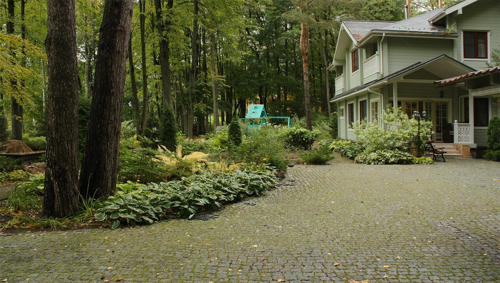 Ландшафтный проект по благоустройству лесного дачного участка.