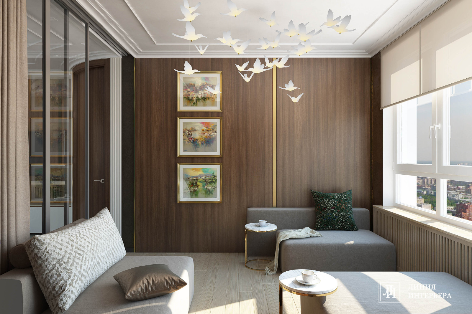 Обложка проекта: Дизайн 2-х комнатной квартиры в современном стиле