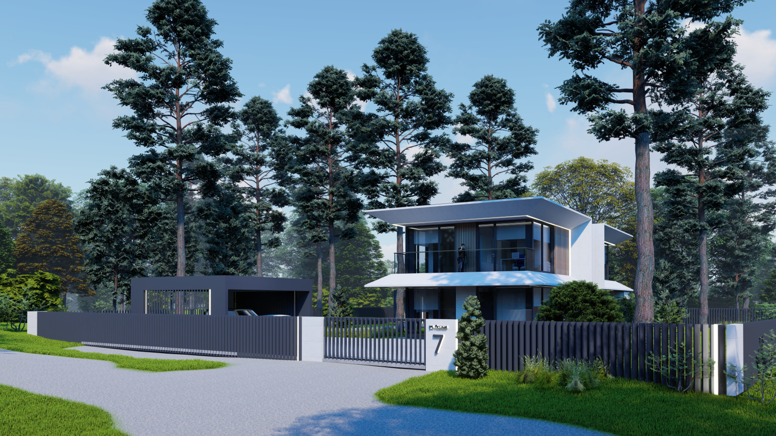 Hi-tech modern house 198+19+54