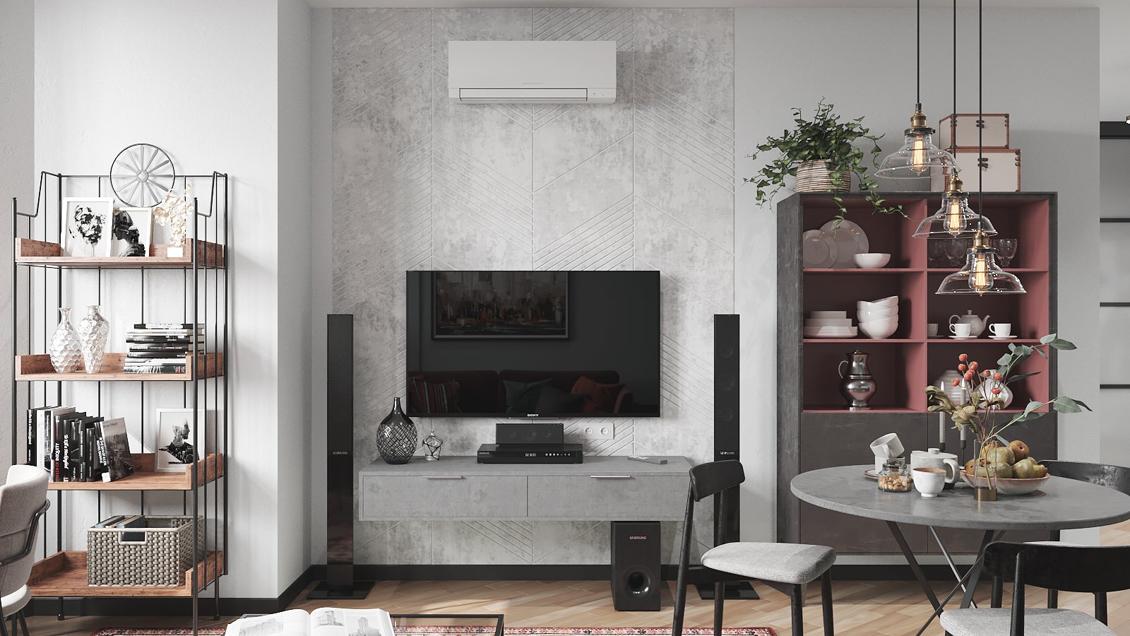 Воображение с этническими мотивами. Проект квартиры 55 м2 в Москве.