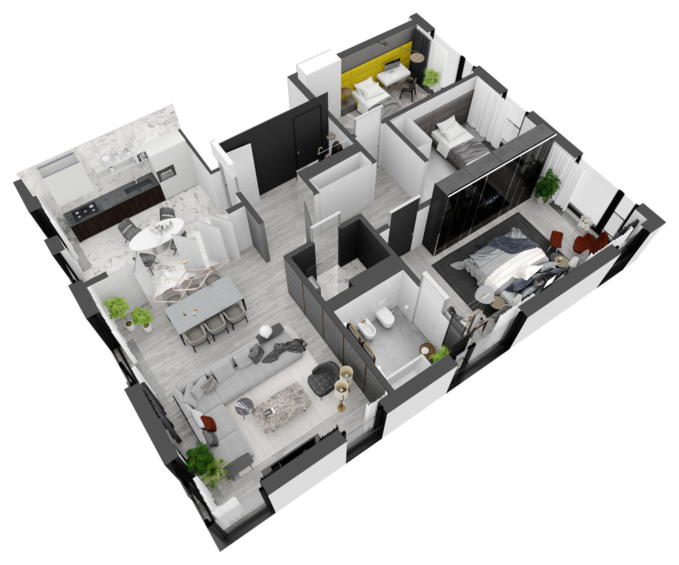 Апартаменты в ЖК Esentai City 138 м. кв.