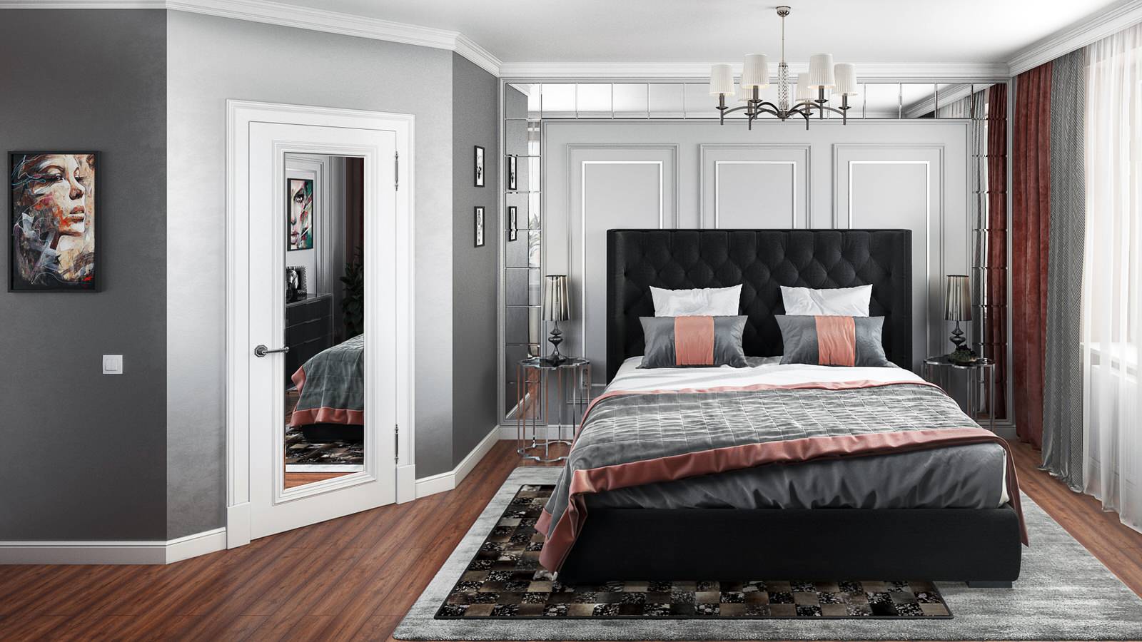 Интерьер квартиры в ЖК Wellton Park (95,7 кв.м.) "Палитра"