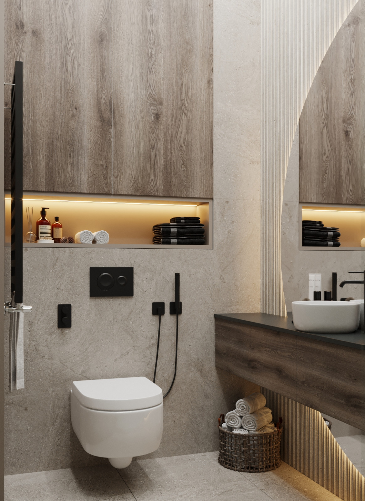 Квартира в серых тонах