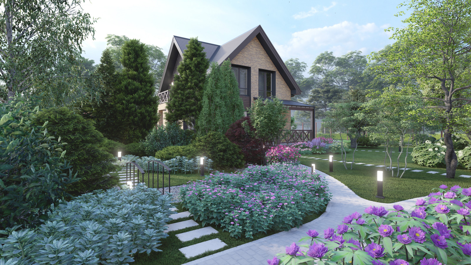 Комплексный проект дома и участка в Чертовицах