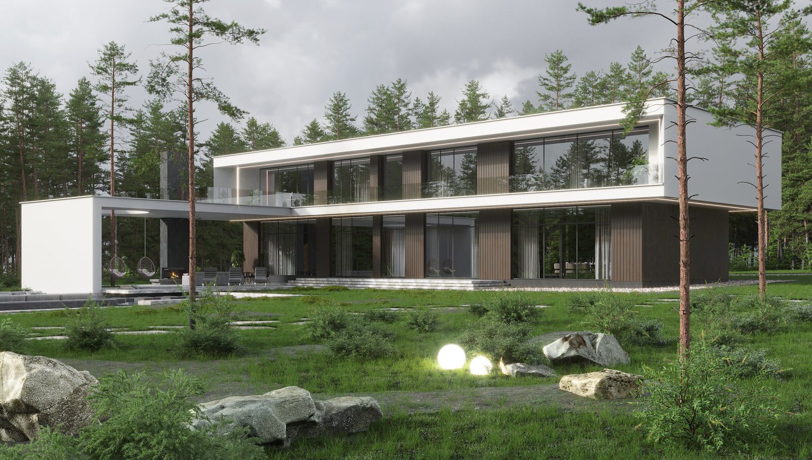 Обложка проекта: Дом в стиле минимализм в 591 м.кв