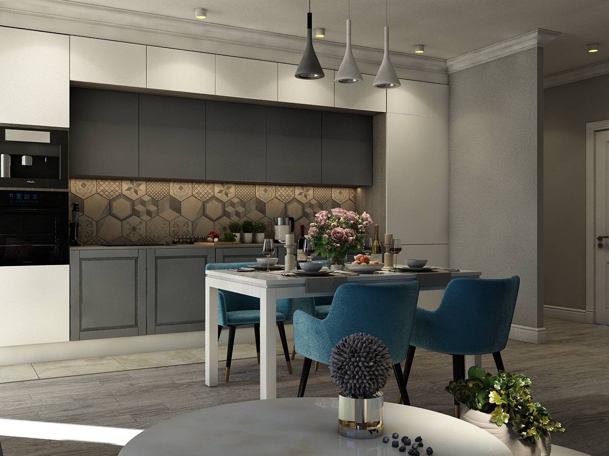 Обложка проекта: Кухня-гостиная