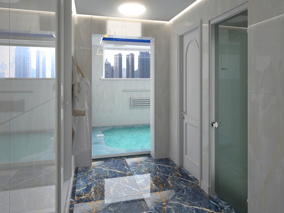 Дизайн проект коммерческого помещения с авторским надзором Сауна "Fun"