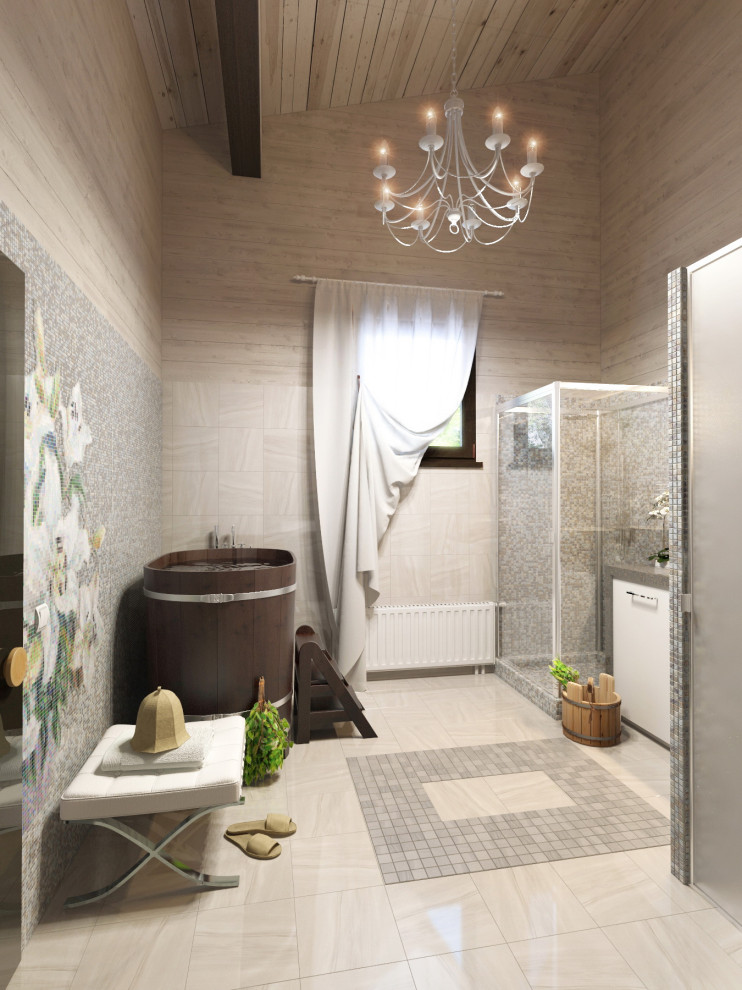 Обложка проекта: Дизайн ванной комнаты с купелью