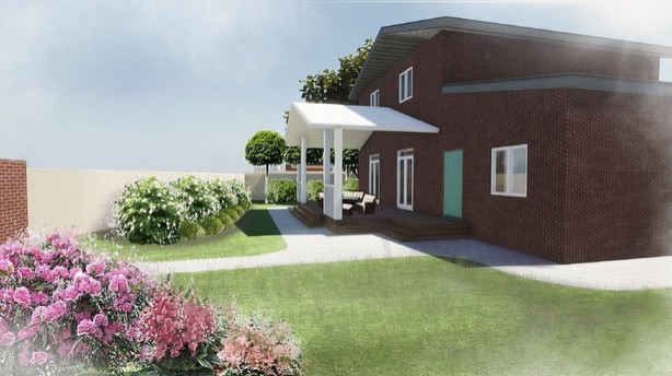 Обложка проекта: Ландшафтный дизайн в д. Крутая 9 соток