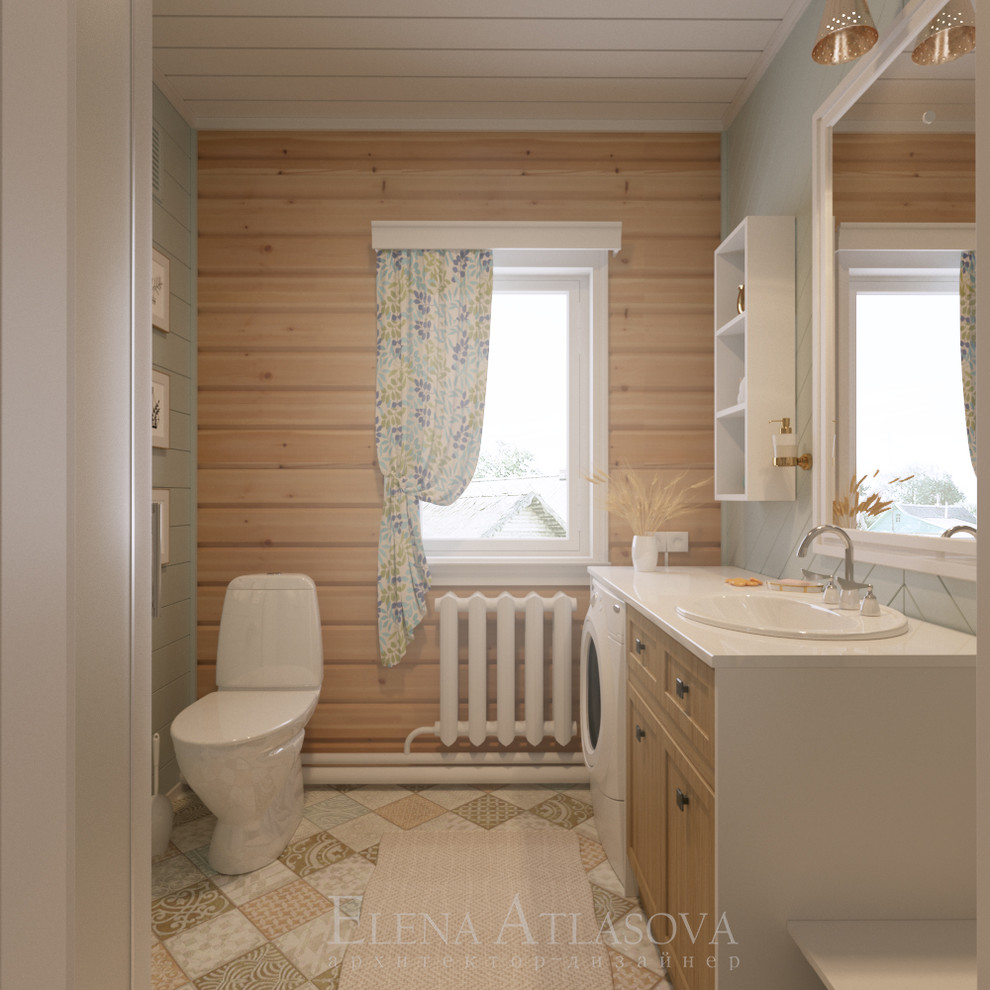 Санузел в деревянном доме