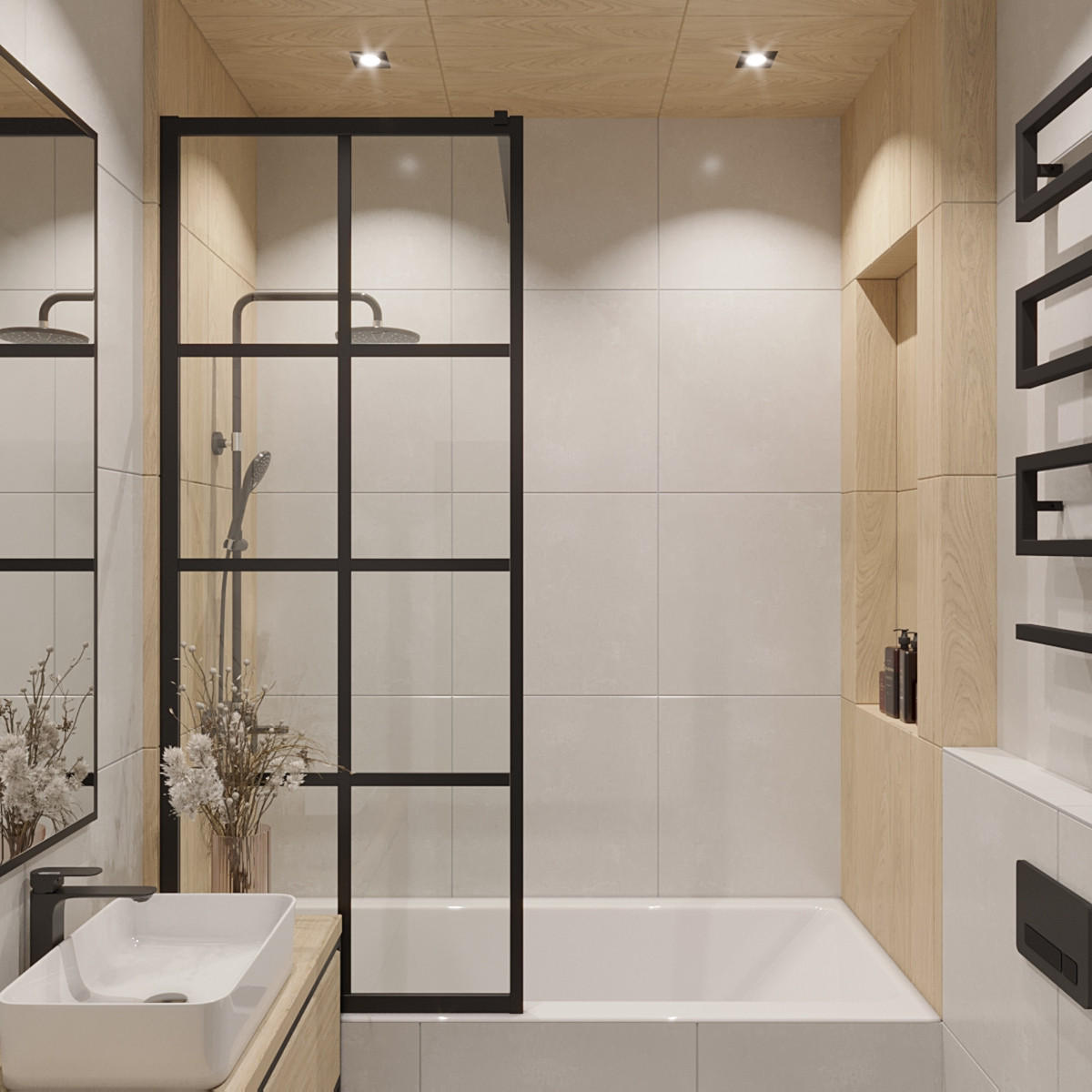 45 кв.м, просторно и экономно