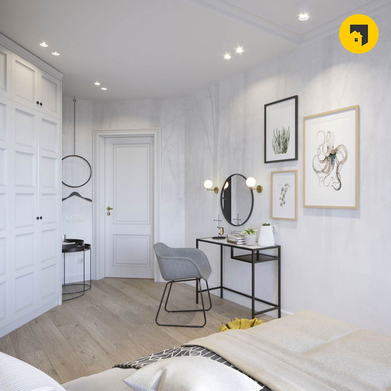 Дизайн-проект евродвушки в Рыбацком