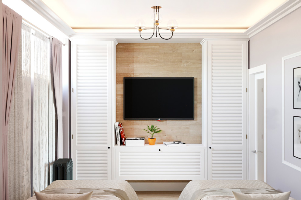 Дизайн проект квартиры общей площадью 87 м2 в стиле "Эклектика"