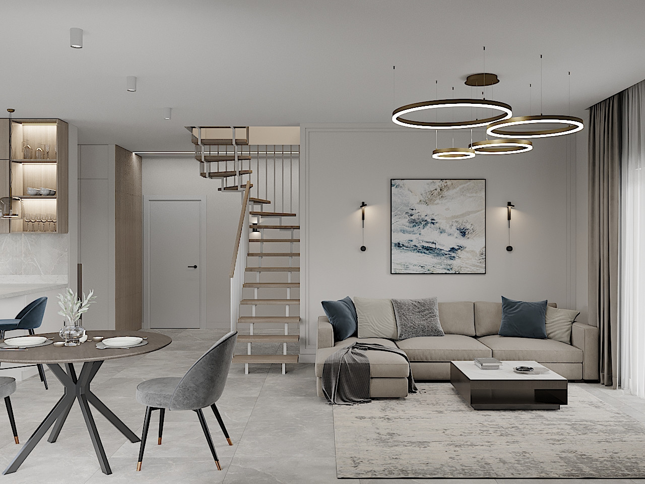 Блок-секция для двоих