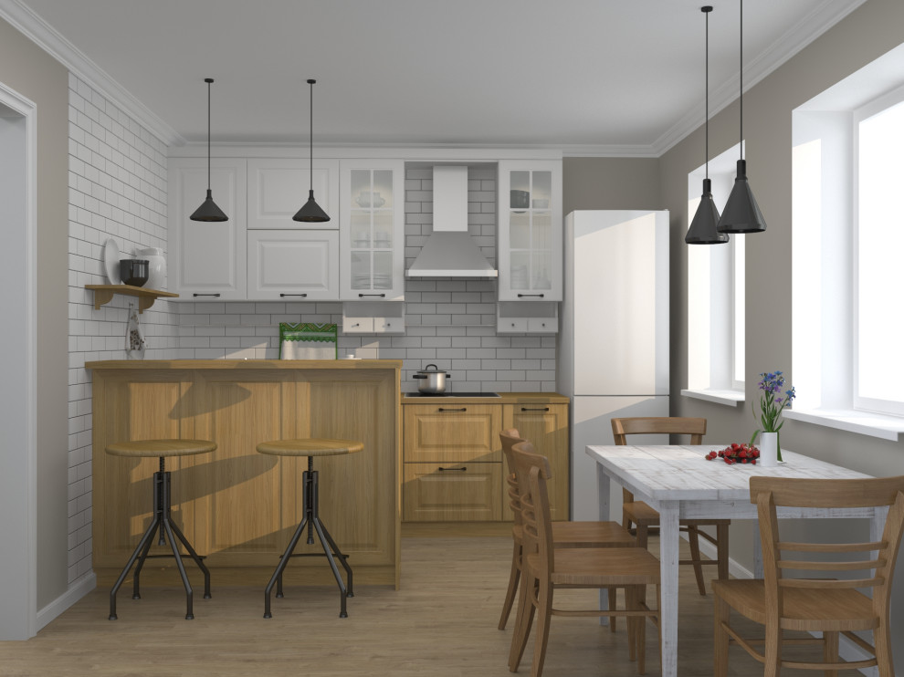 Обложка проекта: Дизайн кухни в Скандинавском стиле