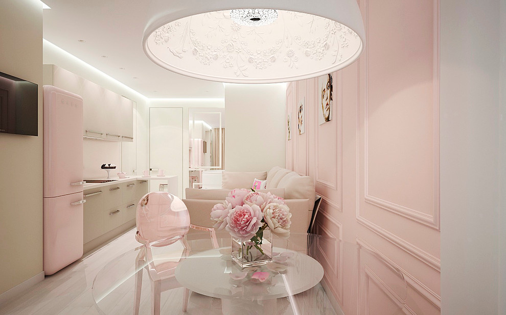 Дизайн проект квартиры для молодой девушки, г. Москва