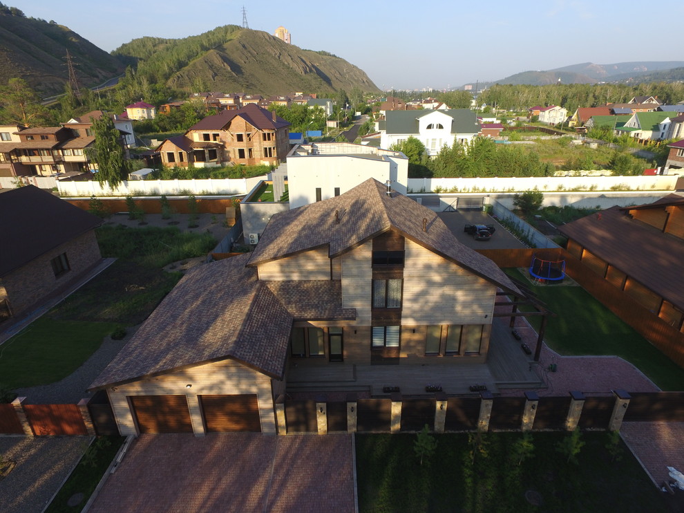 Современный деревянный дом 400 м2