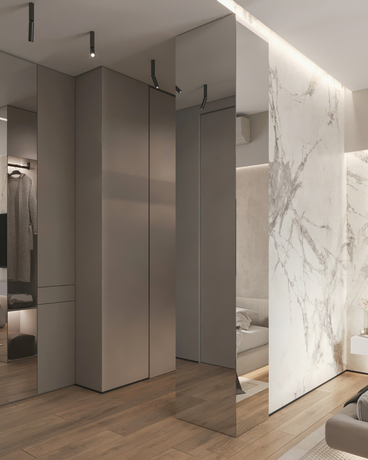 17. Marble 106м². Спальня