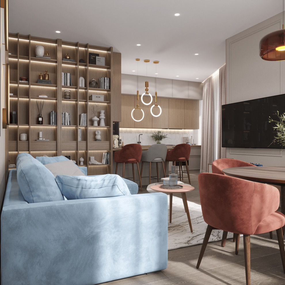 ЖК Крылья Кухня гостиная