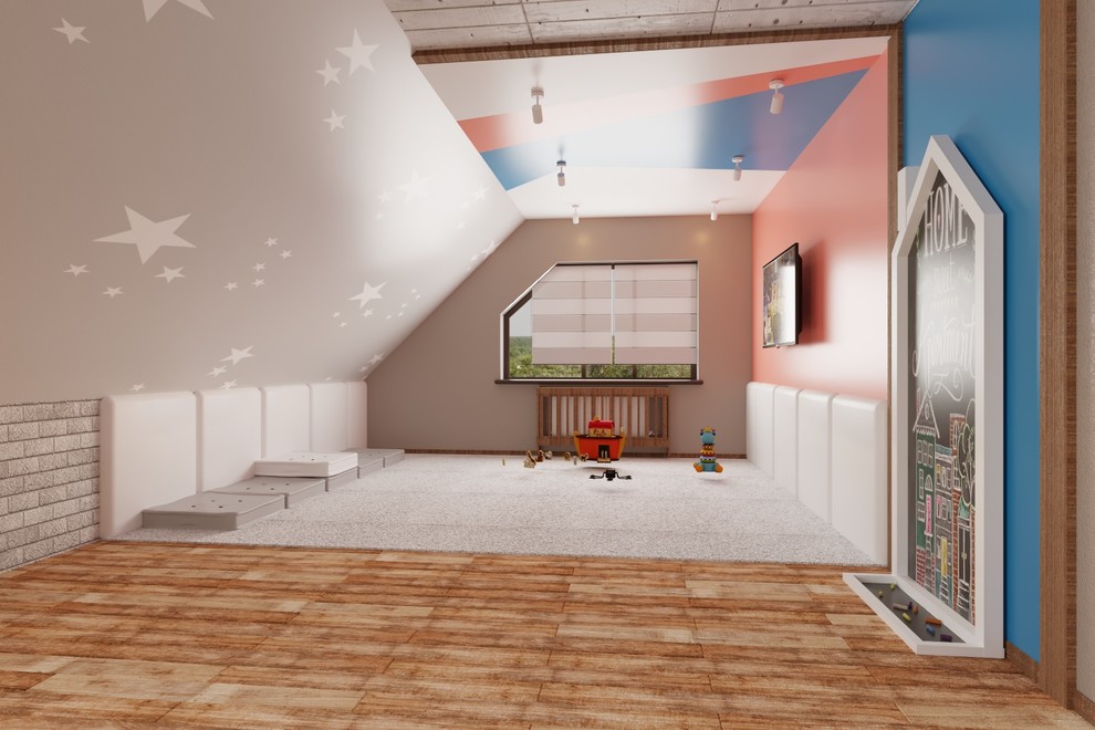 Загородный дом в современном лофте