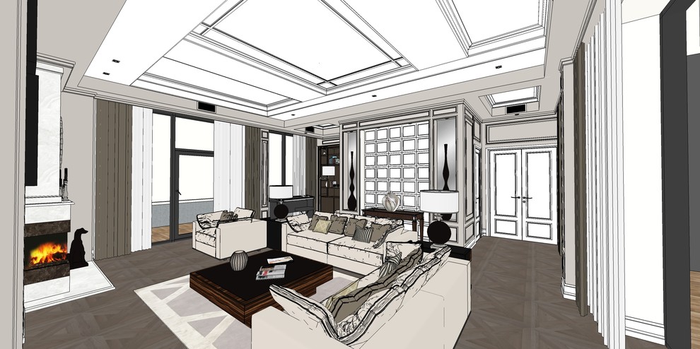 Гостиная в современной классике