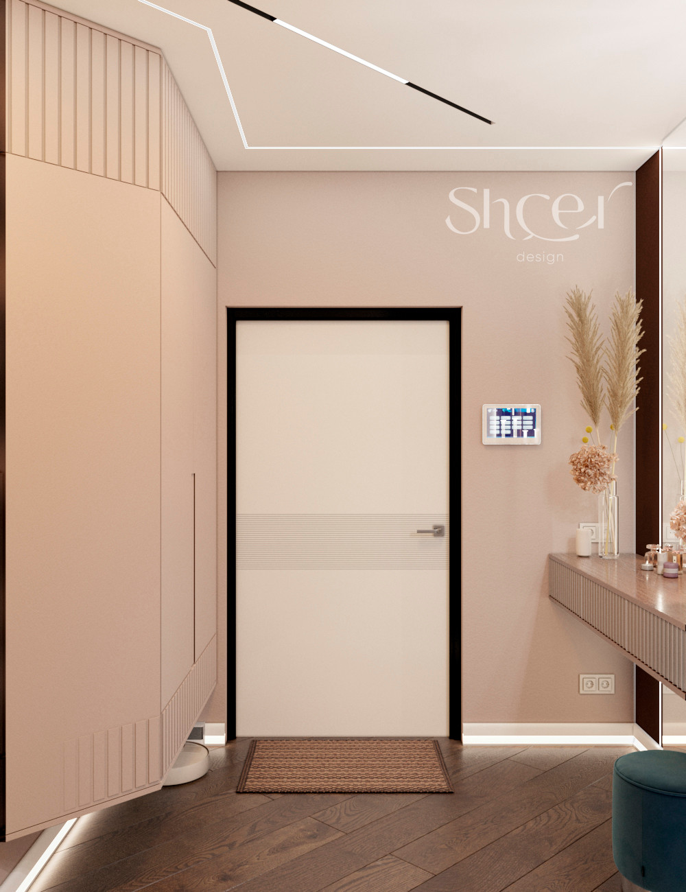 Мягкий свет на серой набережной