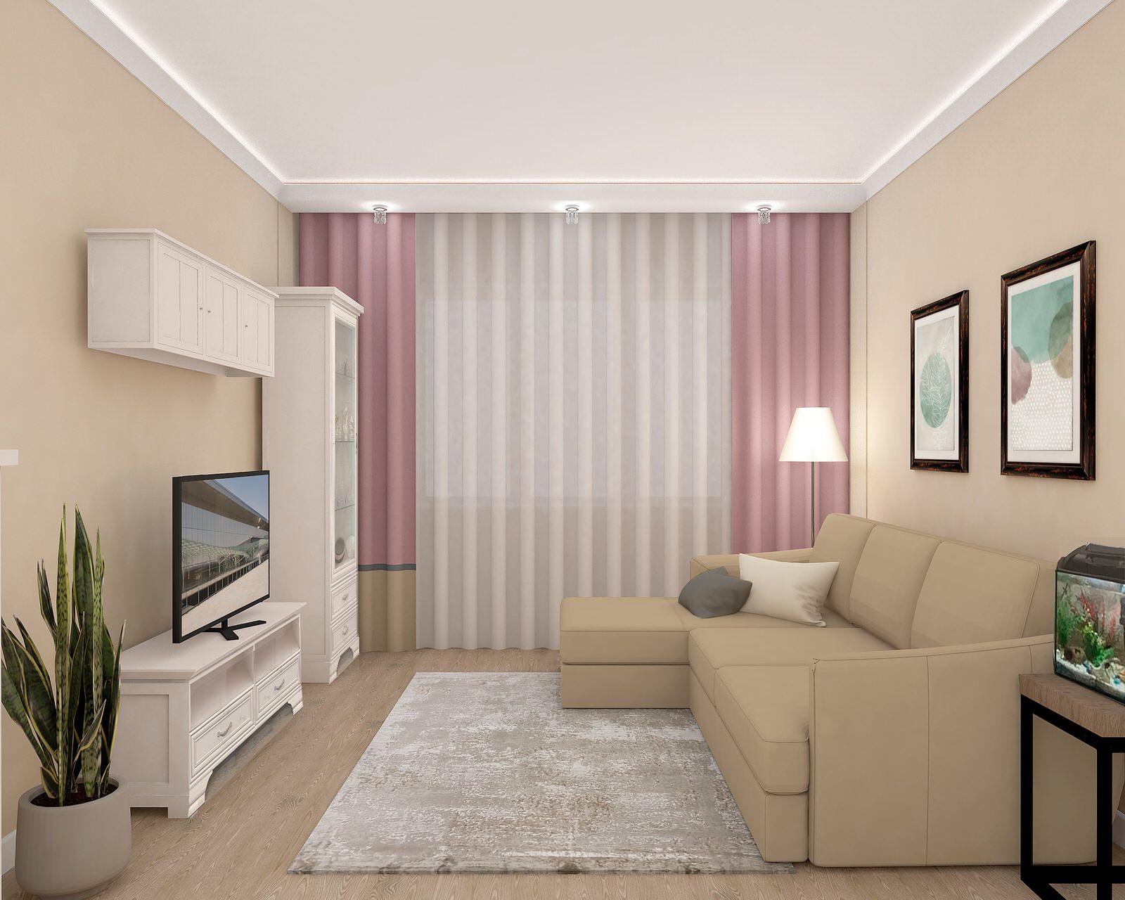 Реализованный проект гостиной