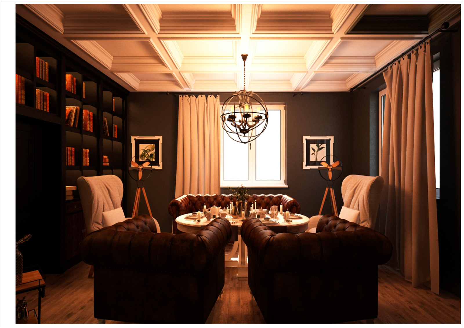 Restaurant_006_визуализация интерьера ресторана в "г. Волгодонск  51"