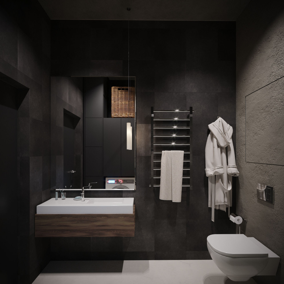 Интерьер квартиры в индустриальном стиле для холостяка