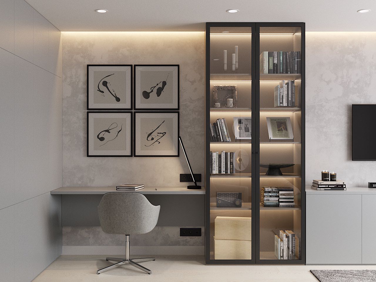 Дизайн проект гостиной