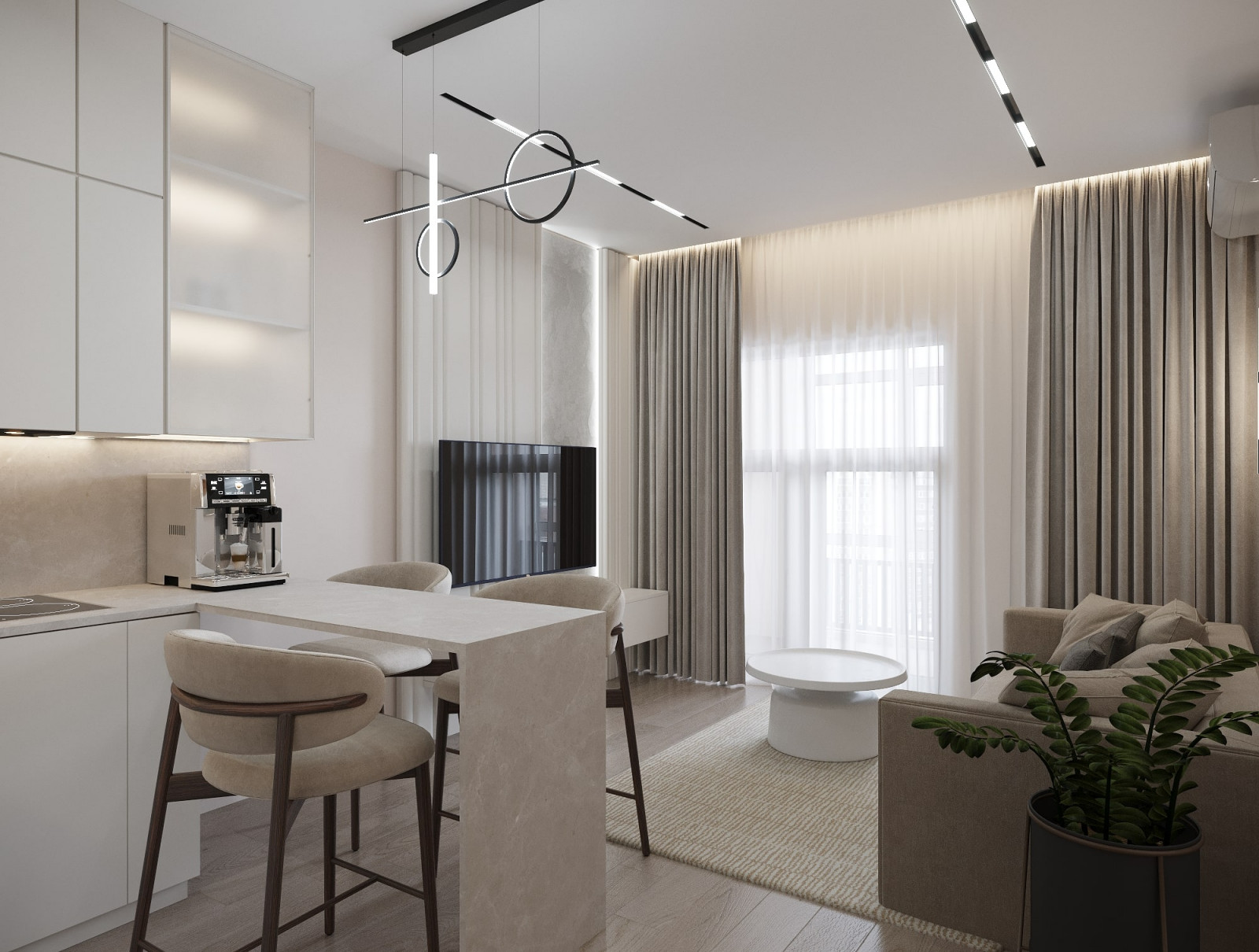 Дизайн-проект квартиры 67м² в ЖК Гранд Квартал