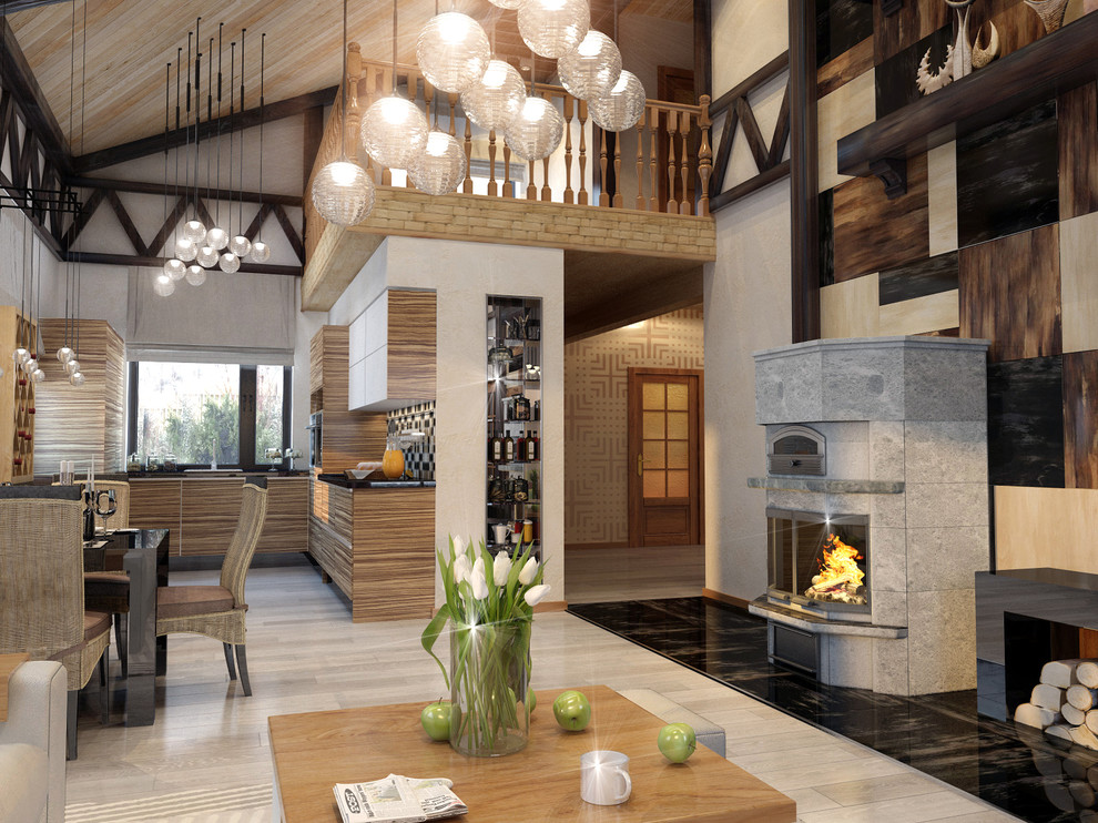 Дизайн-проект кухни-гостиной