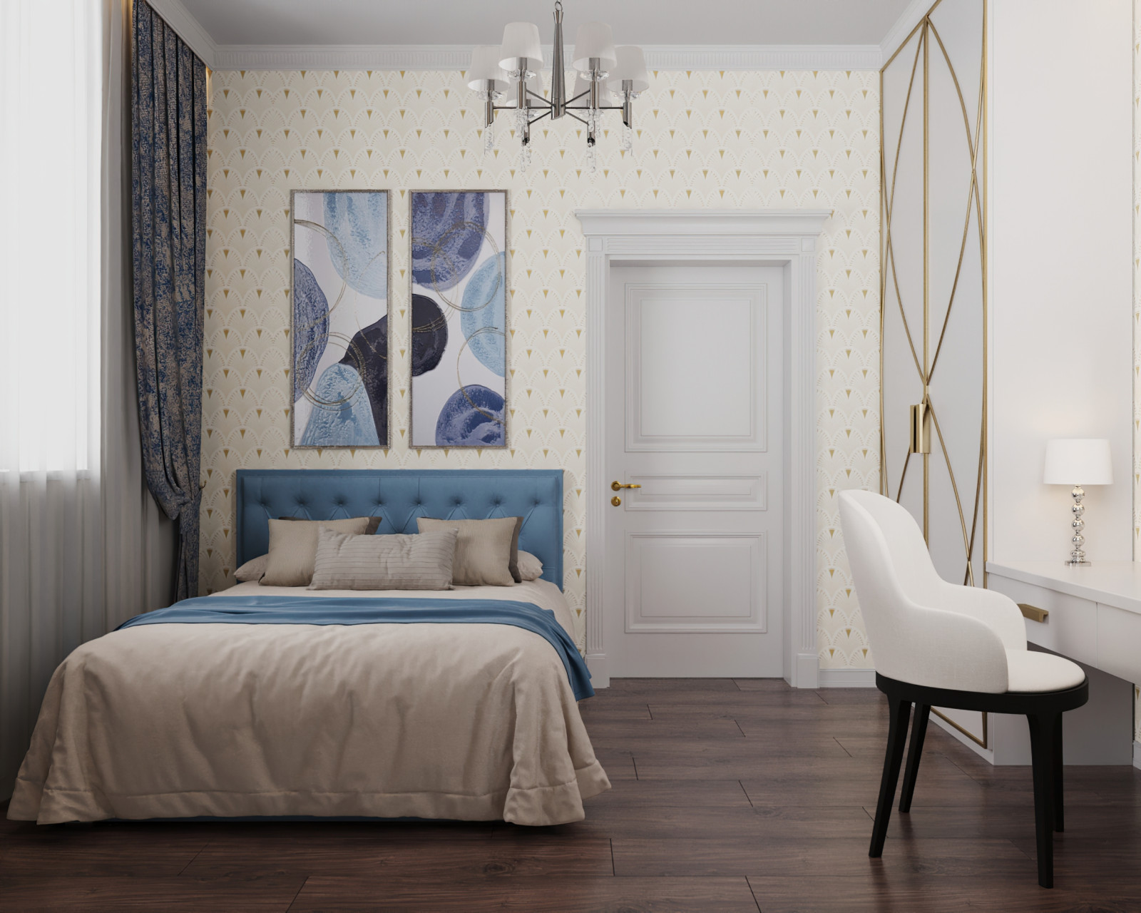 Интерьер дома в современном классическом стиле