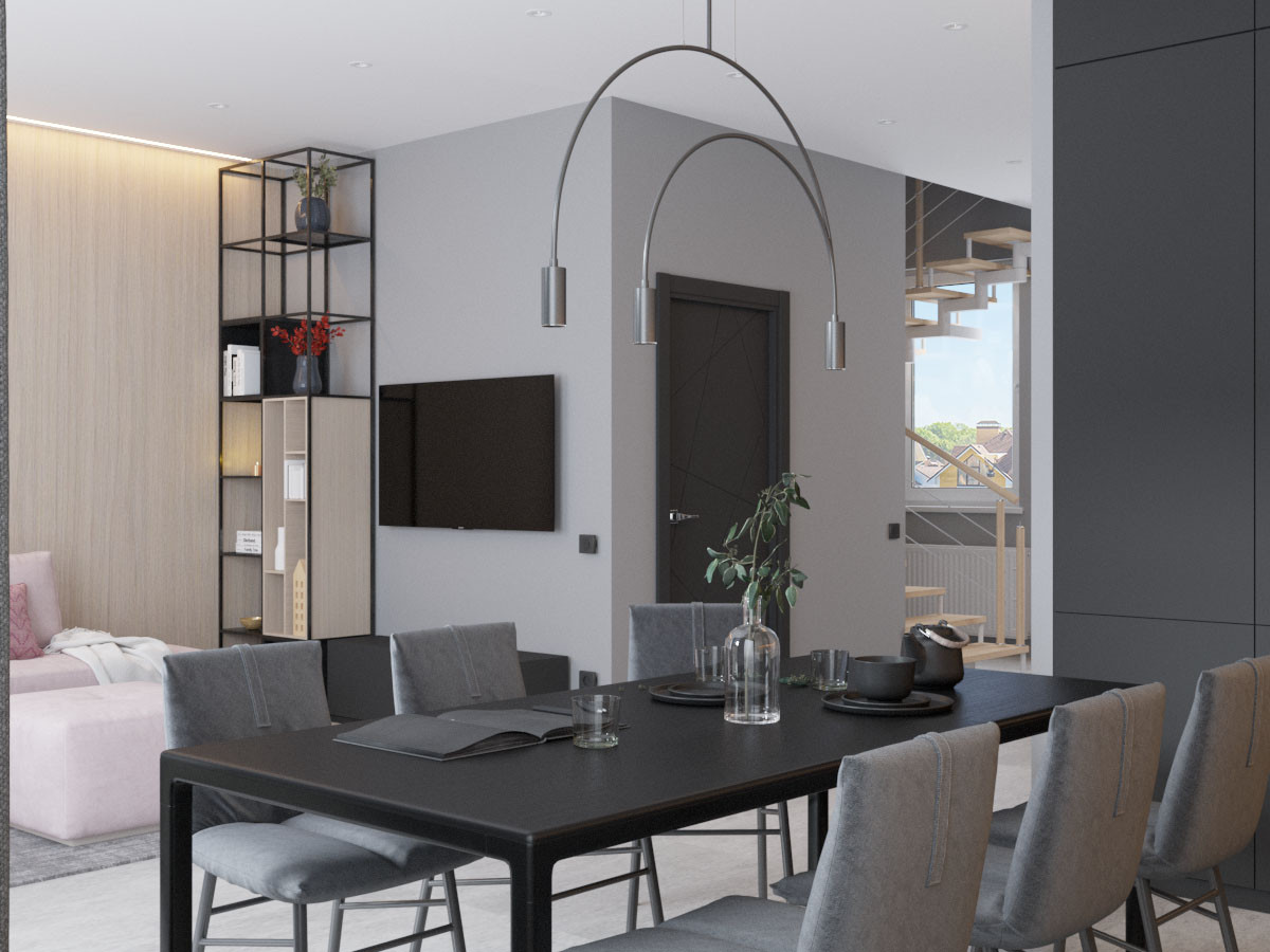 Аскетичный каркасный дом