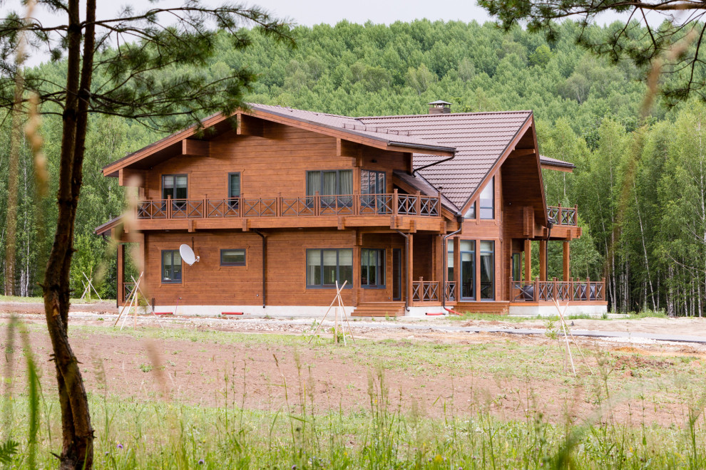 Дом из клееного бруса в Пензенской области.