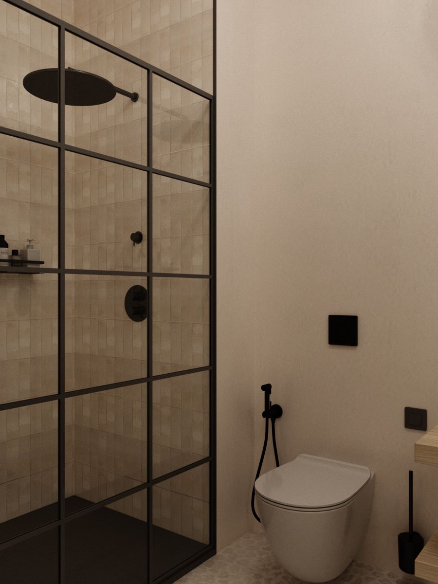 Минималистичная квартира с этническими акцентами в Нижнем Новгороде.