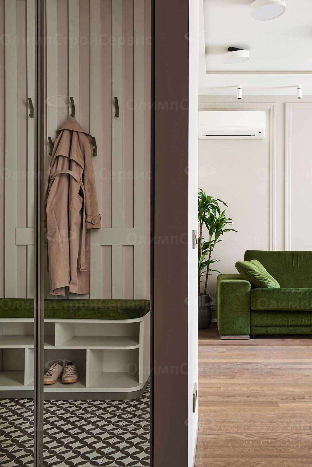 Дизайнерский ремонт евродвушки в ЖК Мосфильмовский