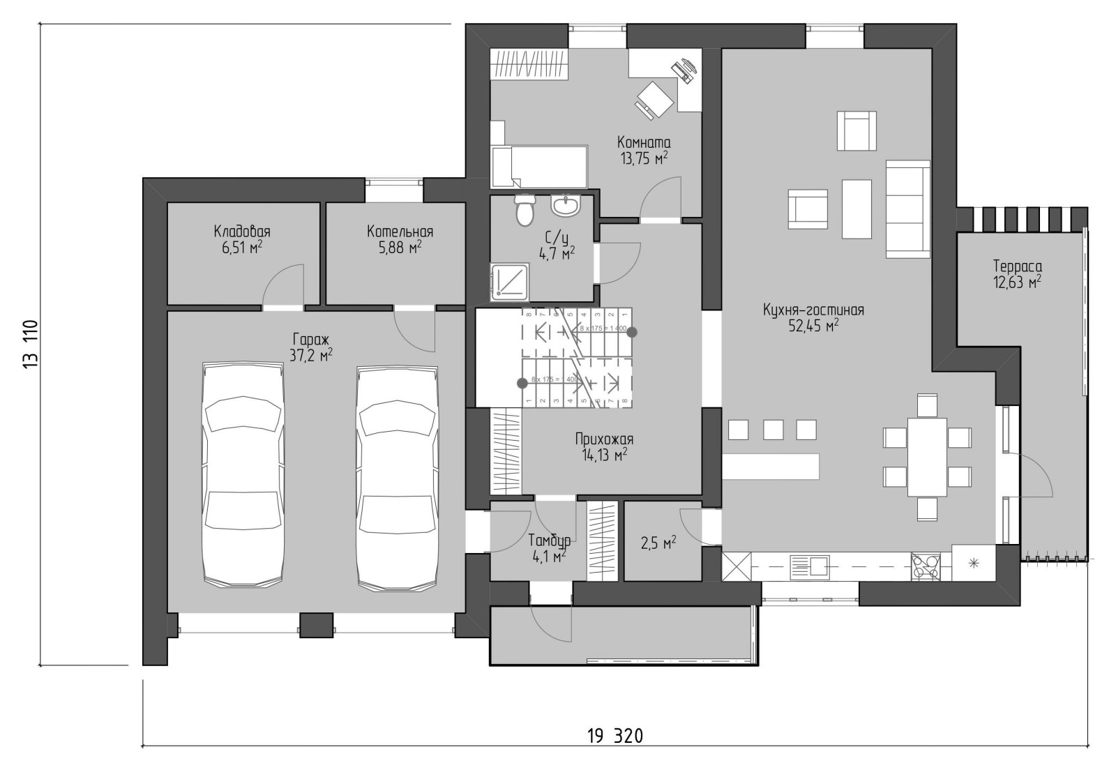 Проект ультра-современного дома в стиле Хай-тек