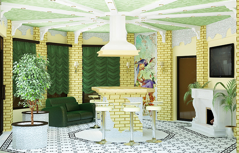 Банный комплекс с интерьером