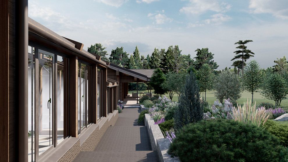 Концепция благоустройства и озеленения территории частного участка в Подмосковье