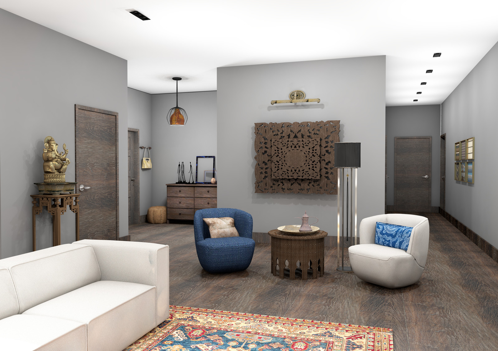 Квартира с этническими мотивами