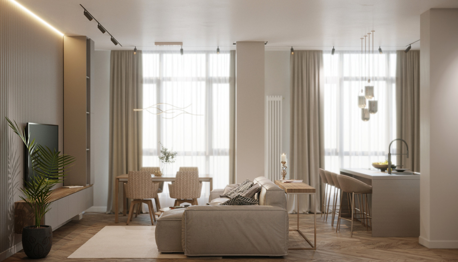 Проект квартиры в ЖК Гулливер