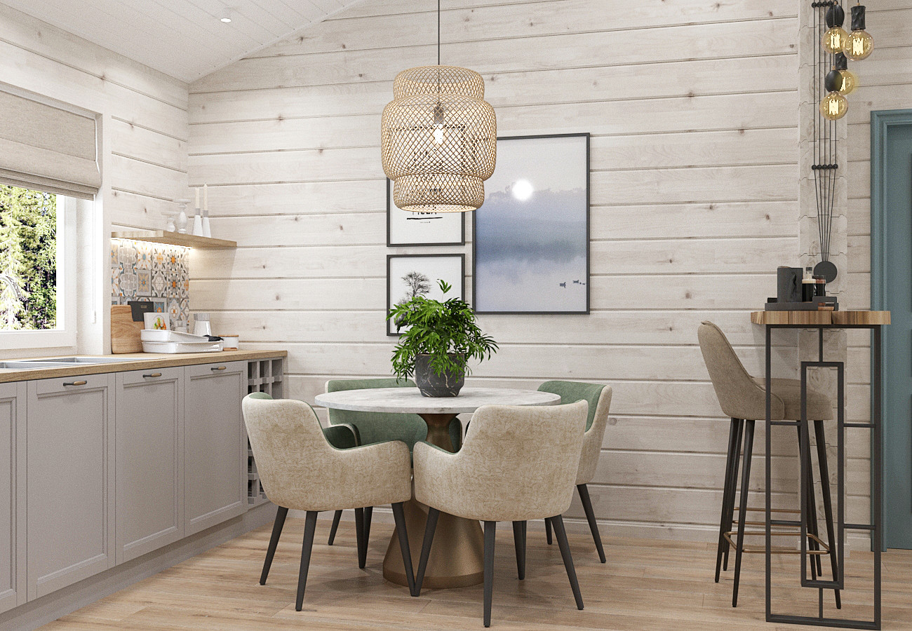 Интерьер деревянного дома